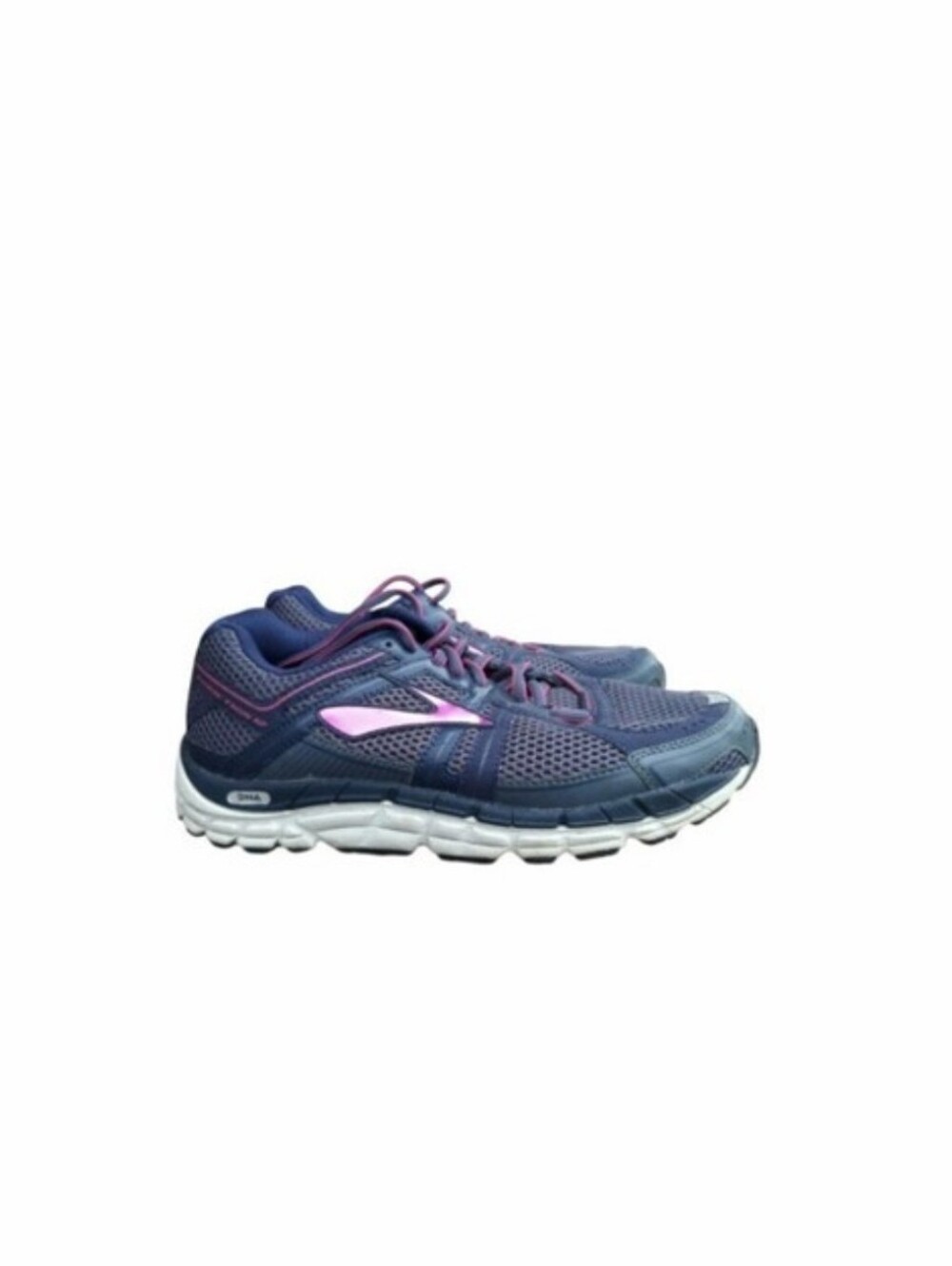 Brooks Addiction 12 Athletic Run Jog Walk Shoe Sneaker Blue Gray Pink Women 9.5